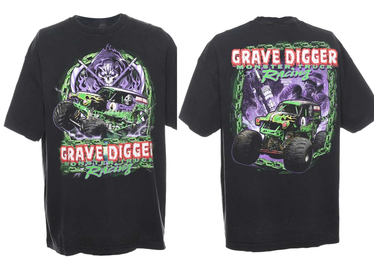 T-Shirt Grave Digger Heavy Metal Breakdown &ndash; Maniche Lunghe &ndash; Nera &ndash; Nuova