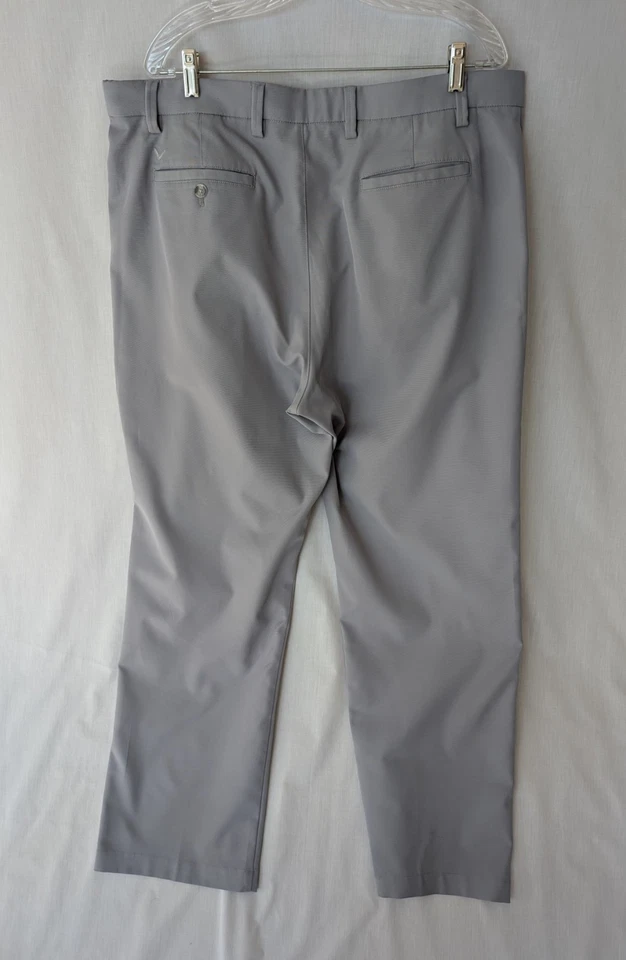 Callaway 40x32 高尔夫活动腰带灰色弹性舒适弹力男式裤子 — 第 3/4 张图片