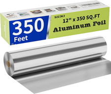 Aluminum Foil Roll, 12In X 350Ft Aluminum Foil, Thick Strong Tin Foil with Cutte
