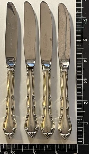 1950's TOWLE FONTANA 6 1/2" BUTTER KNIFE "T" MONO 40+ GRAMS .925 STERLING SILVER