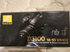  0 shutter countNikon D3100 14.2MP Digital SLR  Camera w 18-55mm Lens 10k Shots 