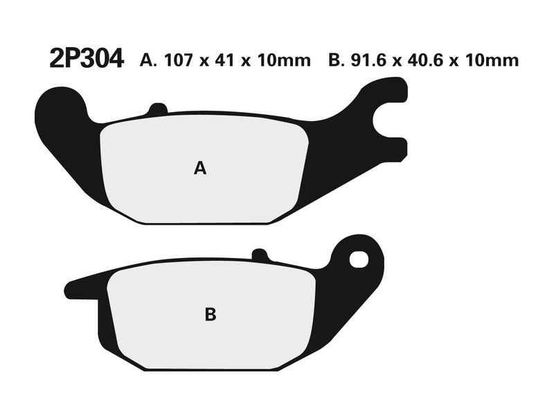 Plaquettes de frein route NISSIN 2P-304NS idéales pour cyclotourisme et montagne