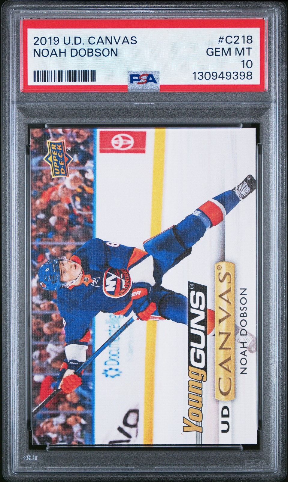2019 Upper Deck Noah Dobson (UD Canvas-Young Guns) #C218 PSA 10 Islanders (98)