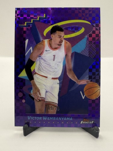 2024-25 Topps Finest Basketball - Victor Wembanyama Purple /75 #285