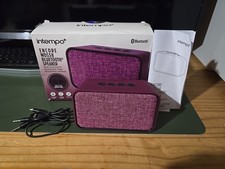 Itempo Encore WDS58 Portable Bluetooth Speaker Purple aux/USB Micro Sd