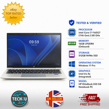 HP EliteBook 830 G8 i7-1165G7 16GB RAM 512GB SSD 13" Windows 11 Laptop