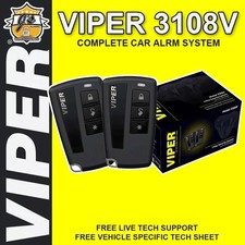 Viper 3108v 1-way Car Security System Two 4-button Key Fob 14 Mile Range Alarm
