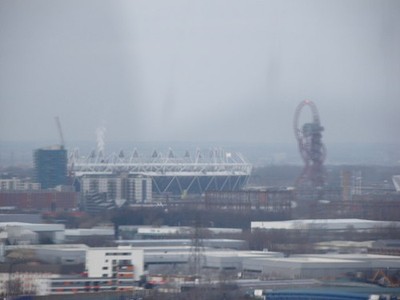 Photo A2 View of the Olympic Stadium and Arcelo-Mittal Orbit sculpture f c2013