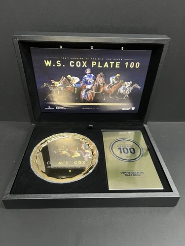 COX PLATE LIMITED EDITION 100th RACE BOOK PLATE DISPLAY - WINX ANAMOE