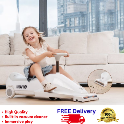 #ad Vacuum Racer 12V Kids Go Kart Ride On LED Lights Horn Vacuum Toy New $124.99