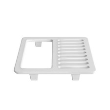 PROFLO PF912 White 9-1/2" White Porcelain Half Top Grate
