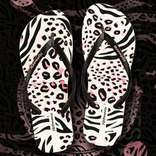 Women's Leopard Print Fashion Casual Flip Flops Slippers Sandals Summer Women