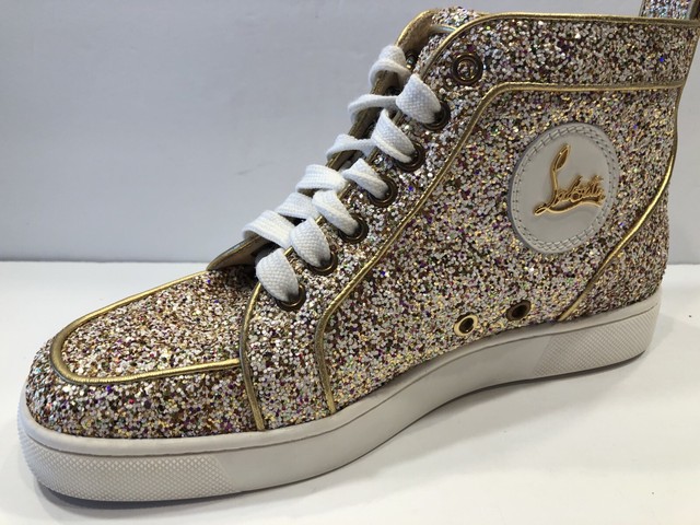 christian louboutin sparkle sneakers
