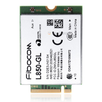 Fibocom L850-GL LTE/WCDMA 4G WWAN Karte Cat9 M.2 Modul entsperrt für Global
