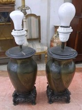 Lampade Giapponesi Da Tavolo. Vasi Giapponesi Coppia 1920-1940 Circa