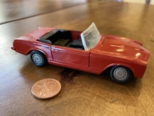 🔥 GAMA MINI-MOD red MERCEDES BENZ 230 SL *W. Germany #1179 *1:37 VTG