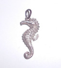 Vintage Seahorse Silver Charm with  split jump ring — photo 1