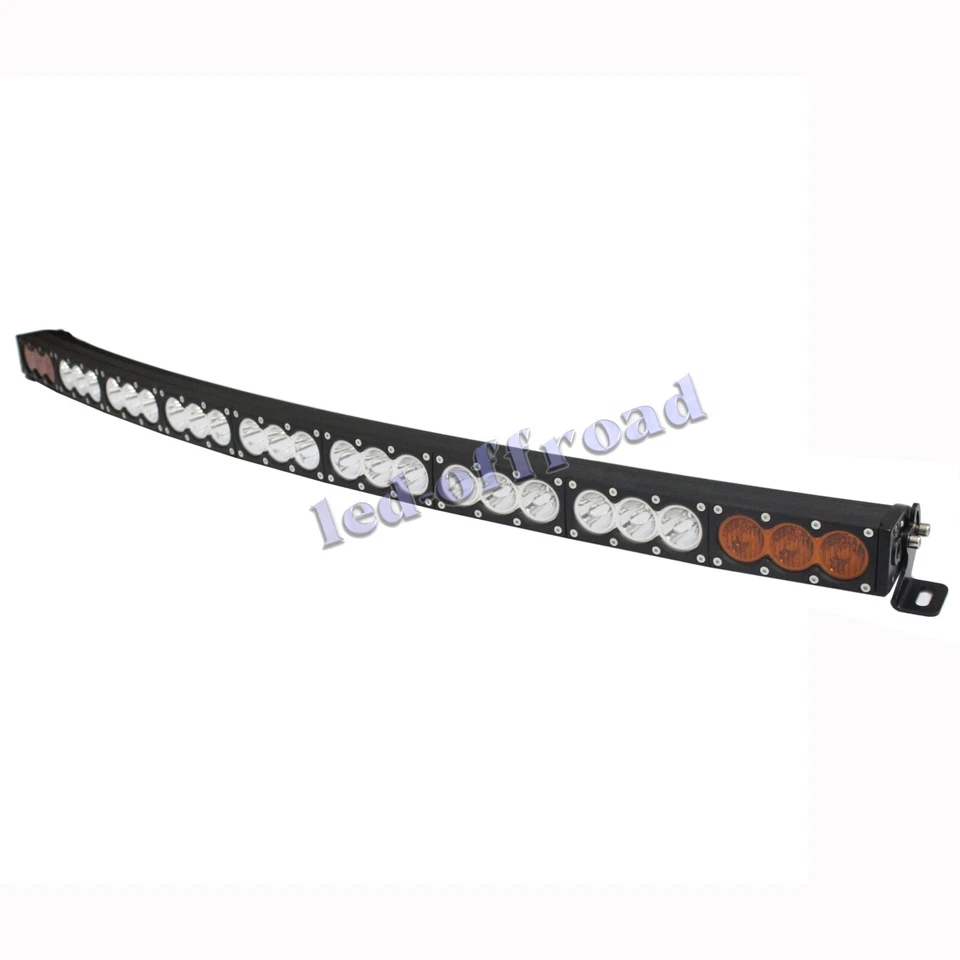 54 Inch Curved LED Light Bar Spot Flood Combo Offroad Driving SUV Truck Roof 4WD - Image 4 of 4