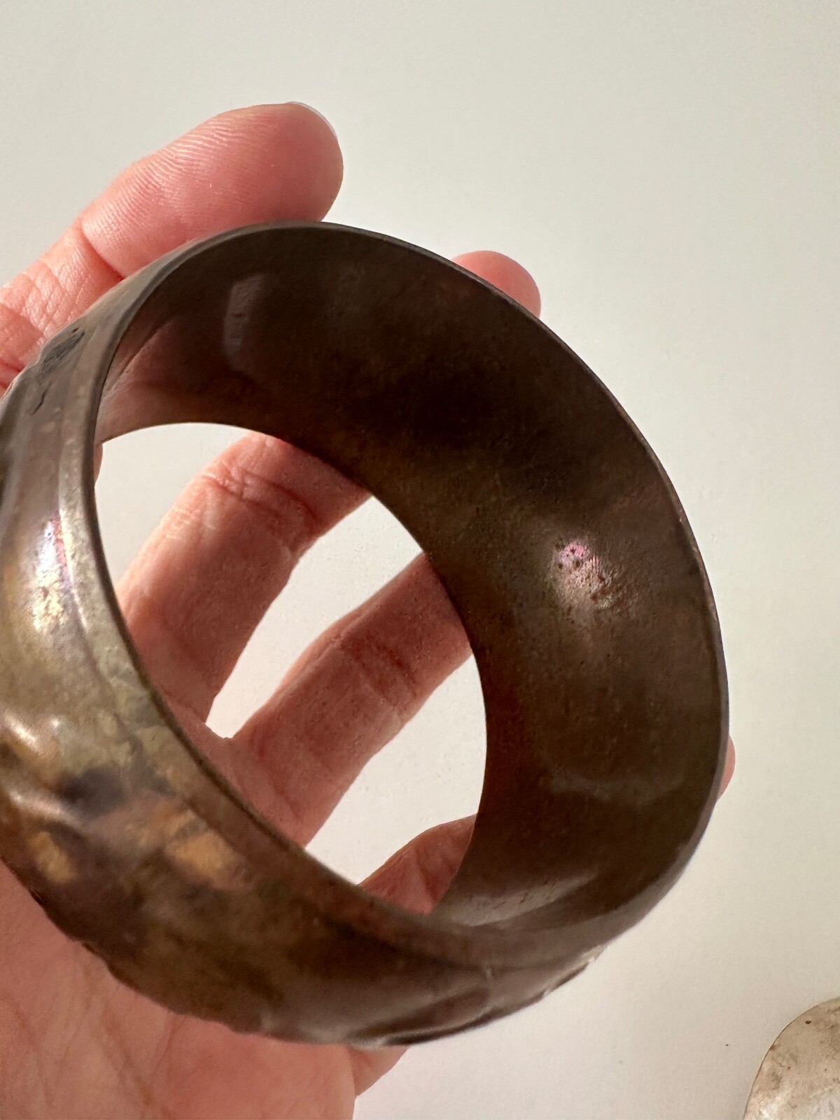 Elephant Bangle Cuff Wide Statement  Bracelet Sil… - image 7