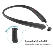 Sweatproof Neckband Headset Wireless Bluetooth Retractable Headphones Earbuds