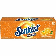 Sunkist Orange Soda 12 oz Cans Pack Of 12 Free Shipping