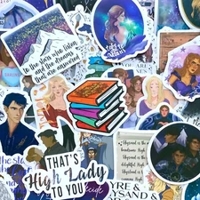 5-60 pcs Acotar Stickers, Gothic Bookish Reading Thorns and Roses Vinyl Decals