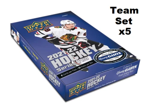 YOU CHOOSE 2021-22 Upper Deck Series 2 Base Team Set Lot of 5 Cheap! 21-22 UD S2
