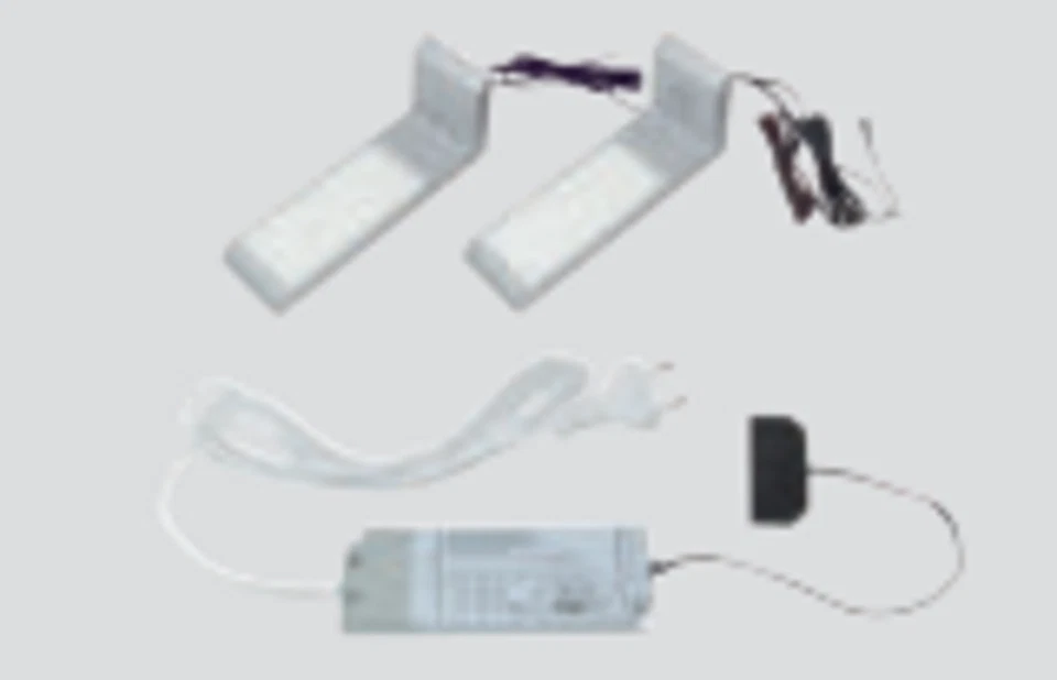 NEU Angle 2er SET LED Anbaulampe mit Touchsensor in Warmweiß, Aluminiumfarben - Bild 2 von 4