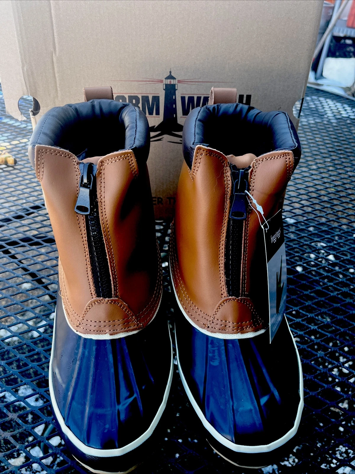 FROGG TOGGS Waterproof Thermolite Insulated Brown Black Rain Boots Size 13 US
