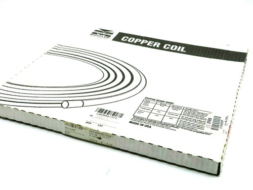 NEW MUELLER D04050P REFRIGERATION COPPER TUBING  COIL 1/4" X 50' 