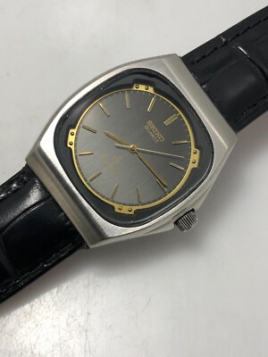 Vintage Seiko Silverwave 6030-5280 Black Dial Quartz Men's