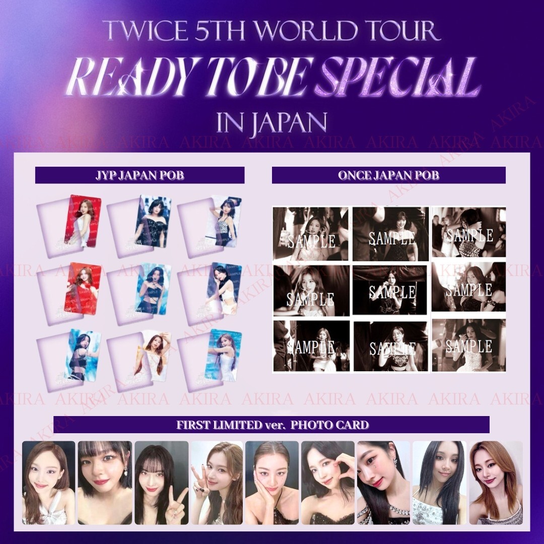 TWICE 5th WORLD TOUR 'READY TO BE' in JAPAN SPECIAL POB JYP ONCE
