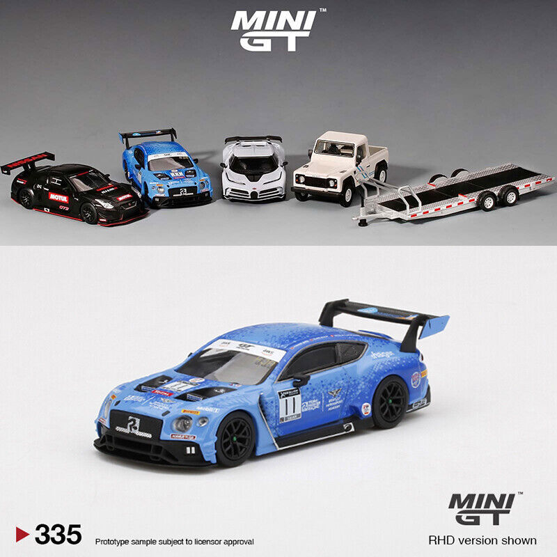 MINI GT　ベントレー コンチネンタル GT3　TEAM PARKER MINI GT 1:64 Model Car Bentley Continental GT3 #11 Team Parker