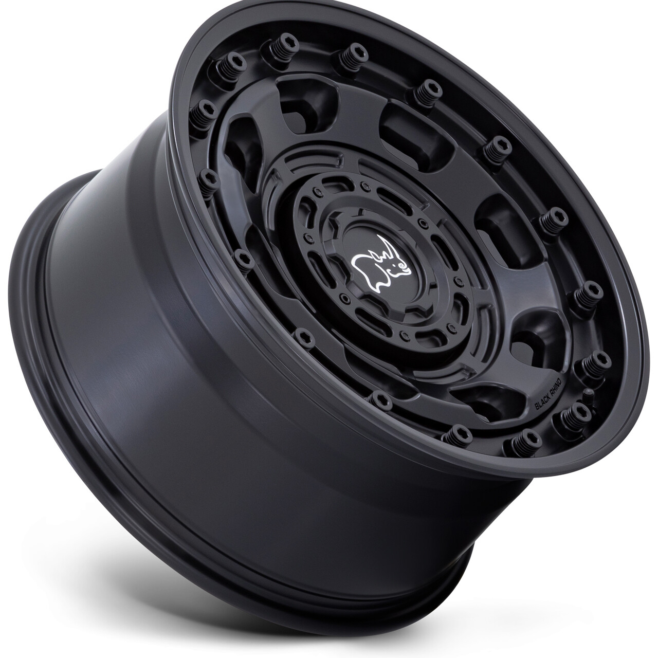 (4) Black Rhino Atlas 16x8 6x120/6x5.5" 10mm Matte Black Wheels Rims