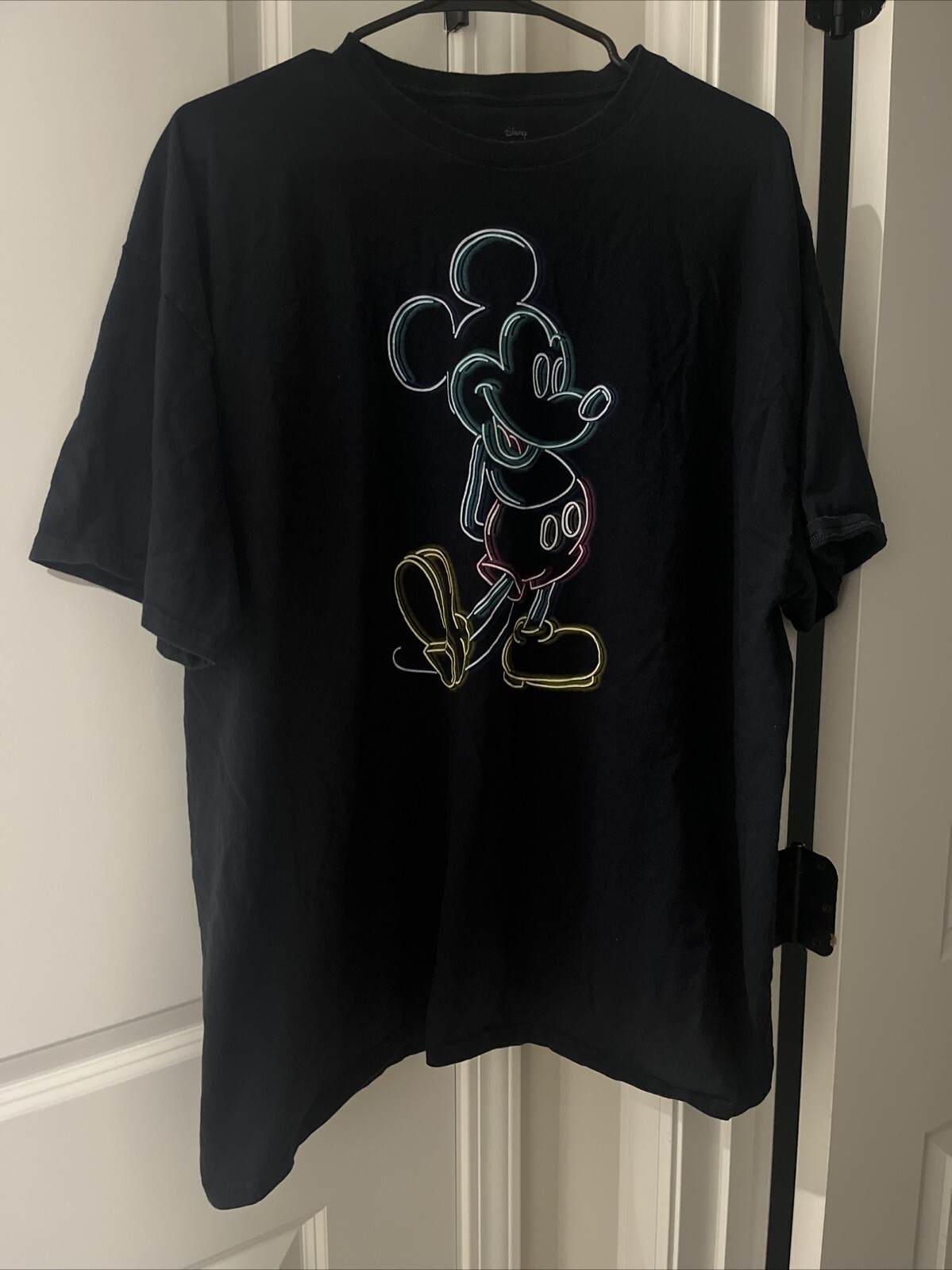 Men’s Black Mickey Mouse Disney T-Shirt Size XXL