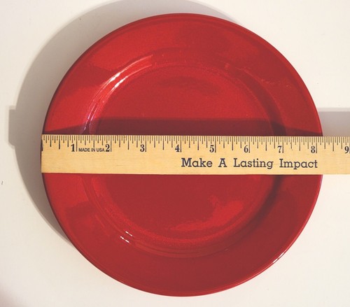 Waechterbach Germany FUN FACTORY Salatteller 8,25" | 3er Set rote Beilagenteller - Bild 11 von 15