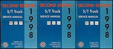 1998 Chevy S10 Shop Manual Set Pickup Blazer Chevrolet S 10 Repair Service Final