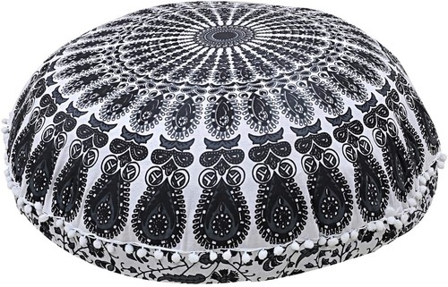 Mandala Large Pouf Pillow Case Meditation Floor Cushion Cover Bohemian Ottoman - Picture 41 of 112
