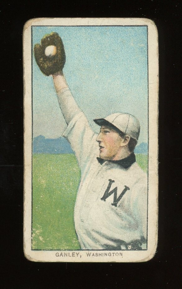 1909 T206 Baseball #184 Bob Ganley Sovereign GD *e1