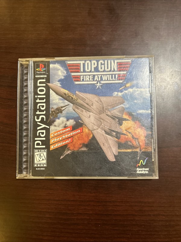 Top Gun Fire At Will Ps1 CIB