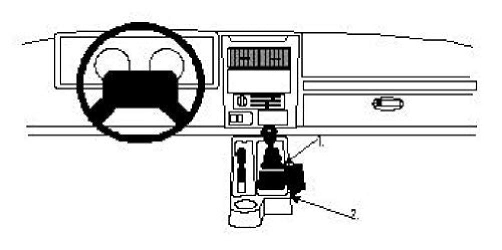 Brodit ProClip 832383 Staffa per Auto ad Incastro, Console Mount