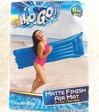 NEW Pool Float H2O GO Inflatable Air Mattress Blue 