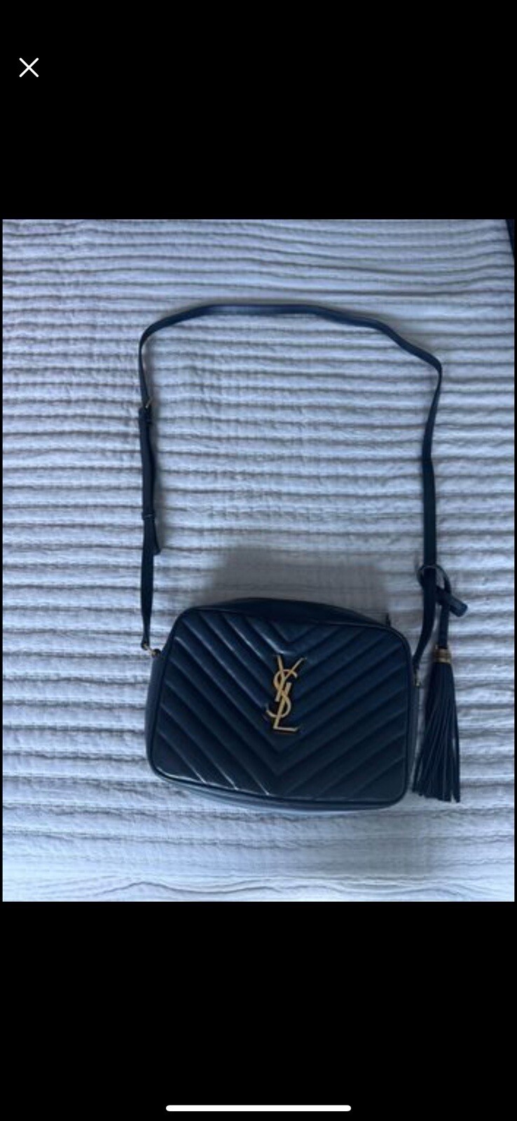 SAINT LAURENT Borsa YSL Lou in pelle