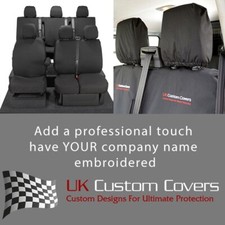 Renault Trafic Double Cab 2022+ Full Set Seat Covers Inc Embroidery 188 189 Bem