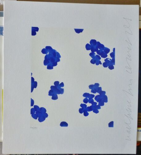 DONALD SULTAN from the 'Wall Flowers' Suite HAND SIGNED NUMBERED SERIGRAPH - Picture 2 of 4