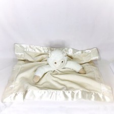 Bearington Collection Lamb Security Blanket Baby Lovey Cream Plush