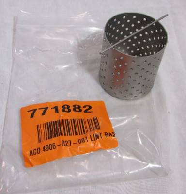 ACO 4906-027-001 - Stainless Steel Lint Basket, 2-13/16'' OD x 3'' Tall