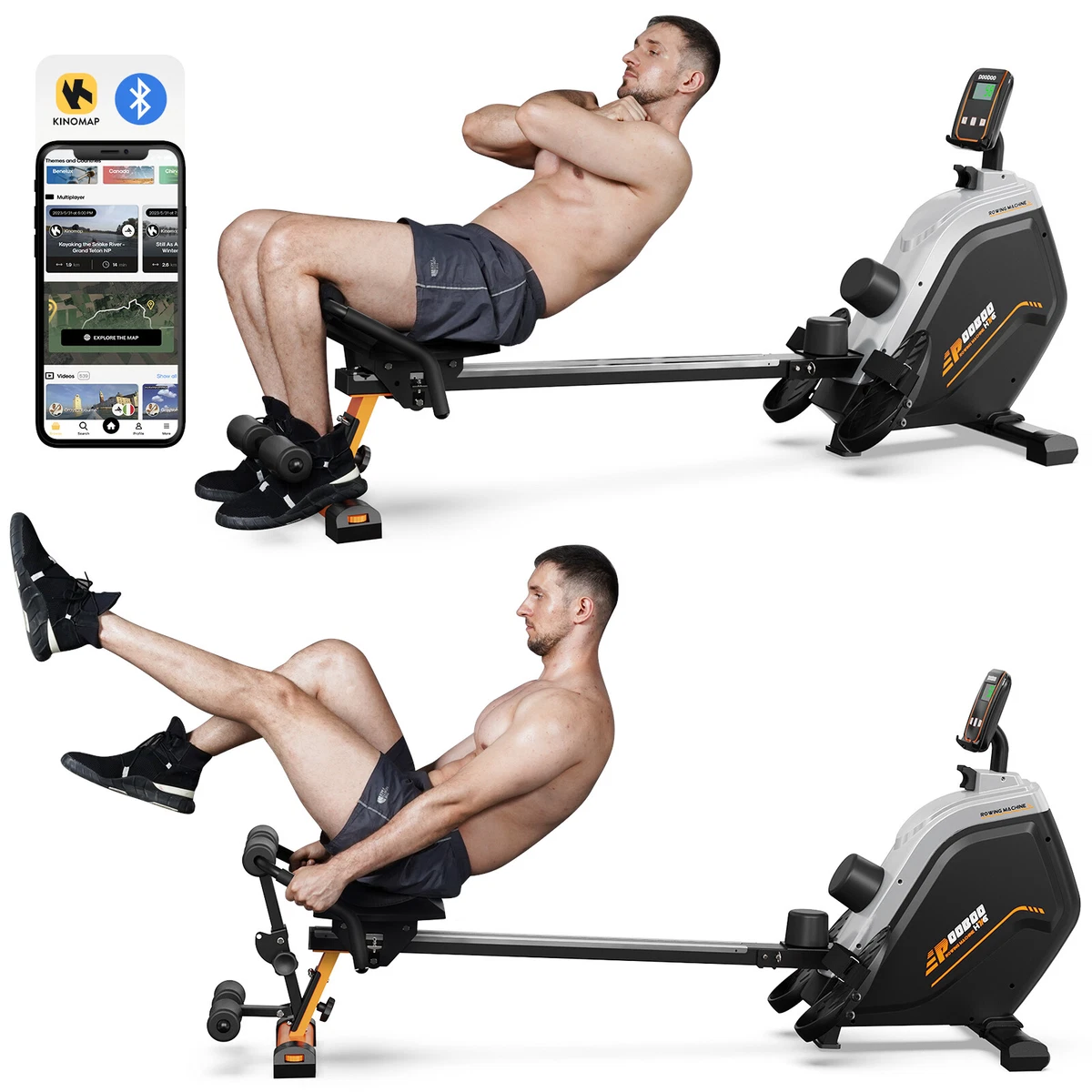 Multi gym rowing machine hot sale