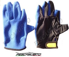 guanti da pesca misura XL in caldo pile trota lago gara bolentino spinning