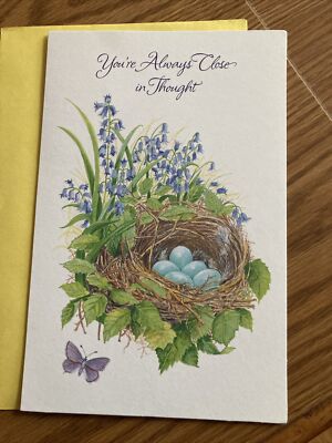 Heartfelt Easter Card suitable for anyone.  Glitter.  American Greetings $3.89